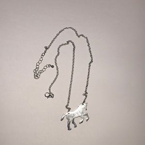 Brand New Silver Horse Necklace
